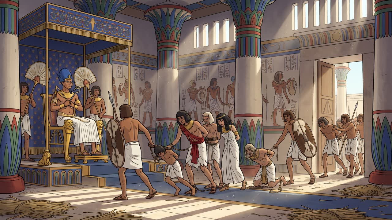 The court of Ramesses III thrown into chaos